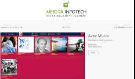 
							         Design portfolio | Avaz Music - Mejora Infotech								  
							    