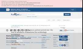 
							         Design simplicity influences patient portal use: the role of aesthetic ...								  
							    
