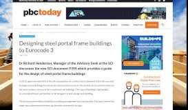 
							         Designing steel portal frame buildings to Eurocode 3 | Planning, BIM ...								  
							    