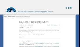
							         DESIMONI v. TBC CORPORATI | Case No. 2:15-cv-366... - Leagle.com								  
							    