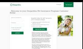 
							         Desjardins Insurance - Register								  
							    