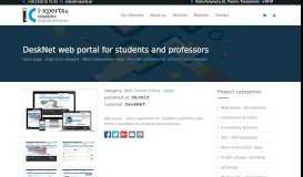 
							         DeskNet web portal for students and professors								  
							    