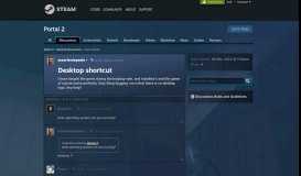 
							         Desktop shortcut :: Portal 2 General Discussions - Steam Community								  
							    