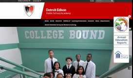 
							         Detroit Edison Public School Academy: Home								  
							    
