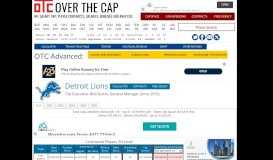 
							         Detroit Lions Salary Cap | Over the Cap								  
							    