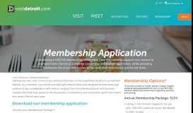 
							         Detroit Metro CVB Membership Application | Join Us! | VisitDetroit.com								  
							    