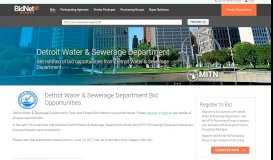 
							         Detroit Water & Sewerage Department - Bid Opportunities and ...								  
							    