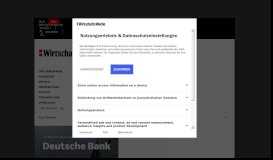 
							         Deutsche Bank-News: Aktuelles zur größten Bank Deutschlands - WiWo								  
							    