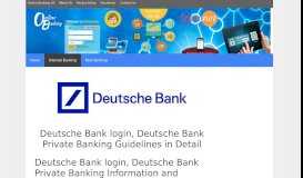 
							         Deutsche Bank Online Banking guidelines & information in ...								  
							    