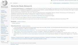 
							         Deutsche Bank Research – Wikipedia								  
							    