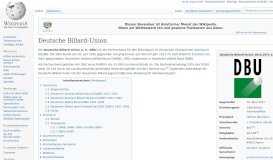 
							         Deutsche Billard-Union – Wikipedia								  
							    