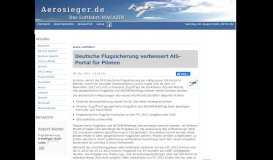 
							         Deutsche Flugsicherung verbessert AIS-Portal für Piloten								  
							    
