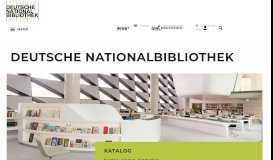 
							         Deutsche Nationalbibliothek - Home								  
							    