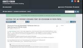 
							         [Deutsche Post AG] POSTIDENT-Verfahren führt zur Speicherung im ...								  
							    