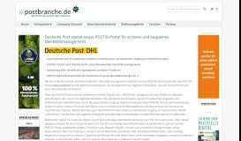 
							         Deutsche Post startet neues POSTID-Portal für sicheres und ...								  
							    