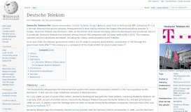 
							         Deutsche Telekom - Wikipedia								  
							    