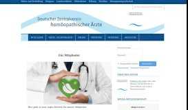 
							         Deutscher Zentralverein homöopathischer Ärzte (DZVhÄ ...								  
							    