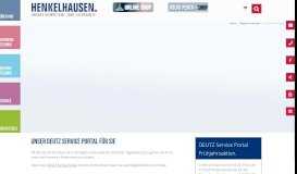 
							         Deutz Online-Shop — HENKELHAUSEN: Unsere Kompetenz. Ihre ...								  
							    