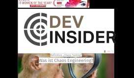 
							         Dev-Insider - das Fachportal zu Software-Entwicklung und -Betrieb								  
							    