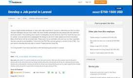 
							         Develop a Job portal in Laravel | HTML | Laravel | MySQL | PHP ...								  
							    