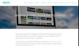
							         ...develop a video portal for my events | GigTV								  
							    