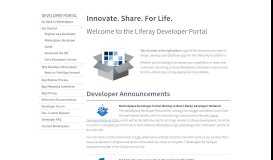 
							         Developer Portal - Liferay								  
							    