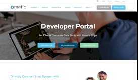 
							         Developer Portal - Omatic Software								  
							    