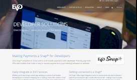 
							         Developer Solutions | EVO Payments, Inc. USA								  
							    