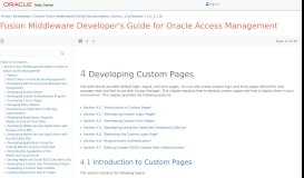 
							         Developing Custom Pages - Oracle Docs								  
							    