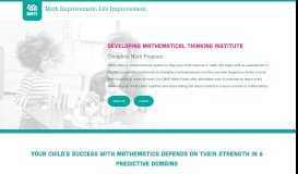 
							         Developing Mathematical Thinking Institute								  
							    