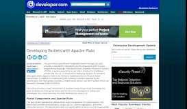 
							         Developing Portlets with Apache Pluto - Developer.com								  
							    