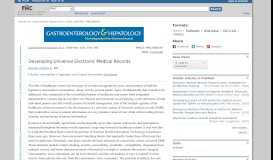 
							         Developing Universal Electronic Medical Records - NCBI								  
							    