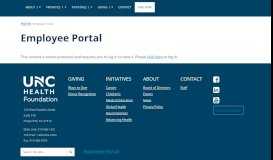 
							         Development Employee Portal - UNC Medicine - UNC Chapel Hill								  
							    