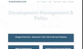 
							         Development Management | Boston Borough Council								  
							    