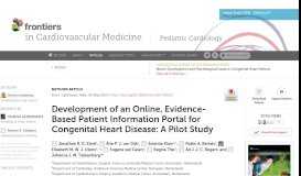 
							         Development of an Online, Evidence-Based Patient Information Portal ...								  
							    