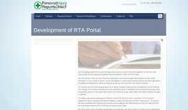 
							         Development of RTA Portal | Injury Reports								  
							    