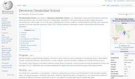 
							         Devereux Glenholme School - Wikipedia								  
							    