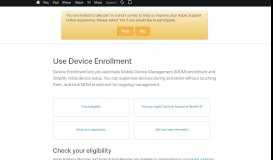 
							         Device Enrollment Program - Apple Support								  
							    