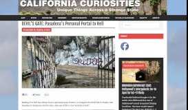 
							         DEVIL'S GATE | California Curiosities								  
							    