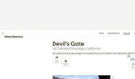 
							         Devil's Gate – La Cañada Flintridge, California - Atlas Obscura								  
							    