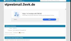 
							         Devk - VTP Webmail-Portal								  
							    