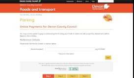 
							         Devon County Council Parking Portal - Pay Notice								  
							    