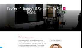 
							         DevOps Culture: Self-Service-as-a-Service | Stelligent								  
							    
