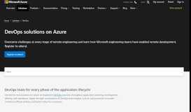 
							         DevOps Solutions | Microsoft Azure								  
							    