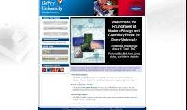 
							         DeVry University Foundations of Modern Biology and Chemistry Portal								  
							    