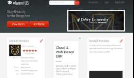 
							         DeVry University, Greater Chicago Area - Alumni US								  
							    