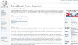 
							         Dewan Housing Finance Corporation - Wikipedia								  
							    