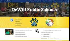 
							         DeWitt Public Schools								  
							    