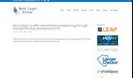 
							         Dezrezlegal to offer streamlined conveyancing through new ...								  
							    