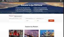 
							         DFAT Free Trade Agreement Portal								  
							    